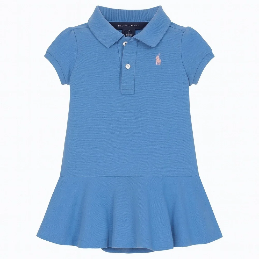 Ralph Lauren Blue Toddler Polo Dress